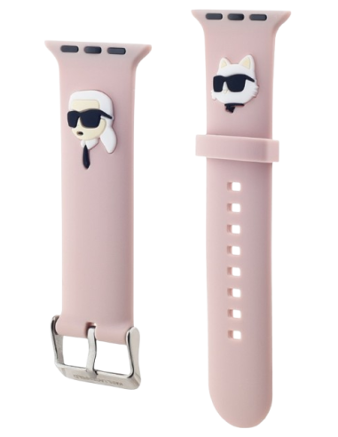 CORREA KARL LAGERFELD SMARTWATCH 42/44/45/49 MM ROSA