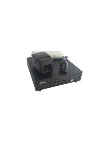 Approx POS APPPOSPACK4180LAN-2D Pack Cajón Impresora Escaner y papel