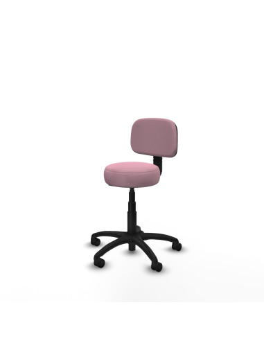Piqueras y Crespo Silla Llanos giratorio bali rosa base poliamida 600 ruedas nailon 50