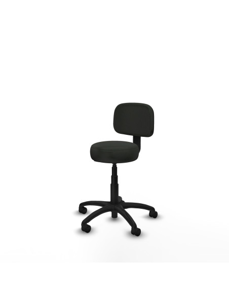 Piqueras y Crespo Silla Llanos giratorio bali negro base poliamida 600 ruedas nailon 50