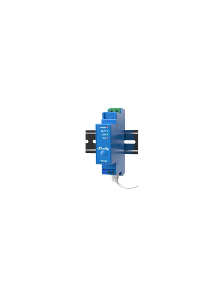 Shelly Pro 1 alimentación del relé Azul