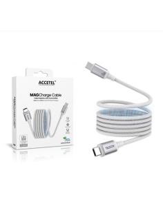 Cable Magnético Enrollable USB-C a USB-C 60W – 1 Metro
