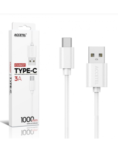 Cable Datos 3A - USB-C Blanco (1M)