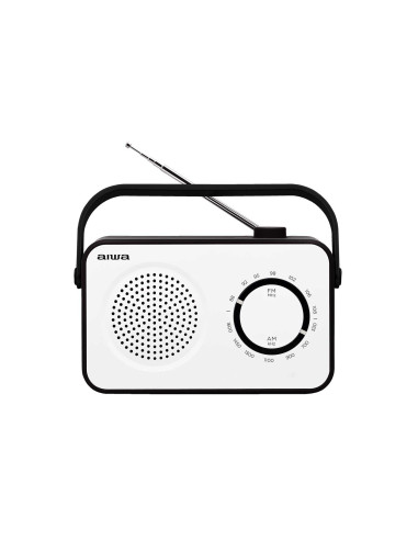 Aiwa R-190BW radio Portátil Analógica Negro, Blanco