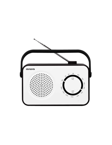 Aiwa R-190BW radio Portátil Analógica Negro, Blanco