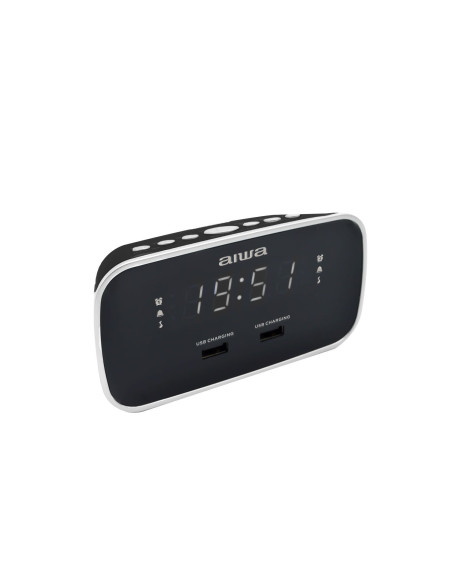 Aiwa CRU-19BK despertador Reloj despertador digital Negro