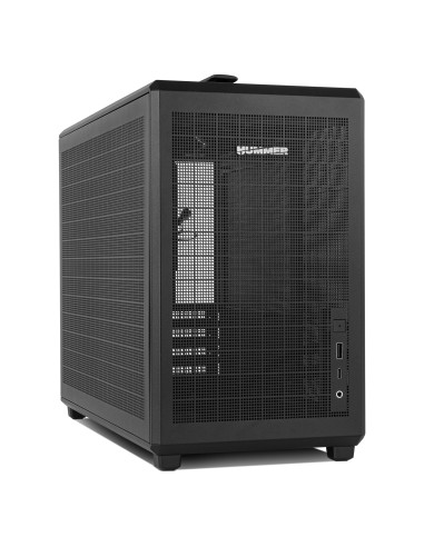 NOX Hummer Mini torre M-ATX portable mesh Ngr