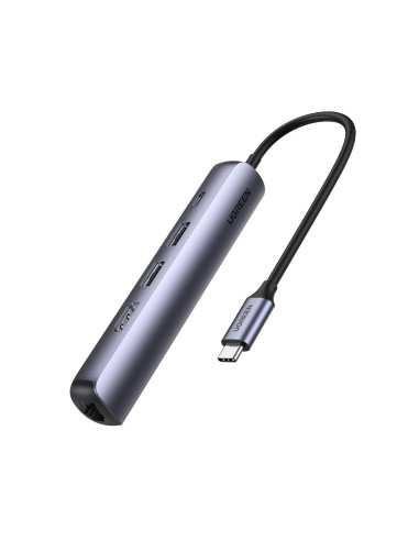 Ugreen 10919 base para portátil y replicador de puertos Alámbrico USB