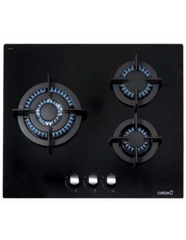 Cata CCI6021BK 3F Encimera Cristal Gas