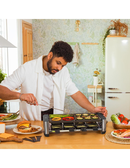 Raclette Cheese&Grill 16000 Inox Black