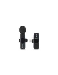 Hama Smart Wireless Negro Micrófono de corbata/solapa
