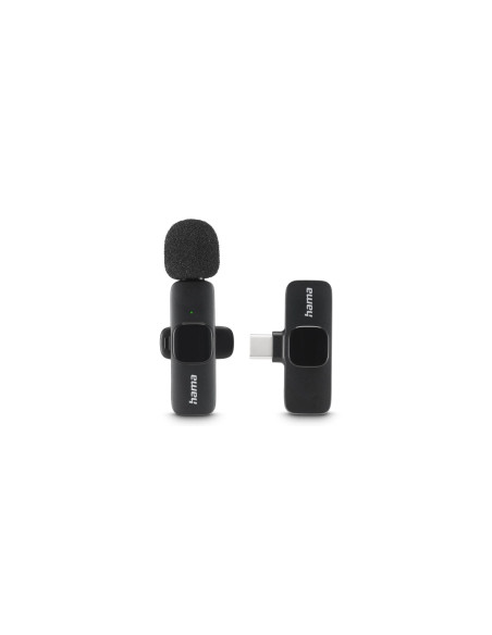 Hama Smart Wireless Negro Micrófono de corbata/solapa