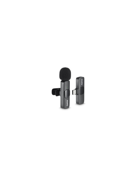 Hama Smart Wireless Negro Micrófono de corbata/solapa