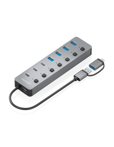 AISENS Hub USB3.1 Gen1 USB-C USB-A,