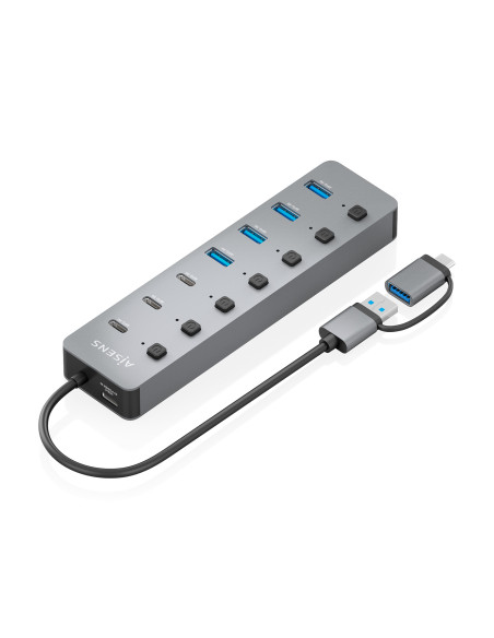 AISENS Hub USB3.1 Gen1 USB-C USB-A,