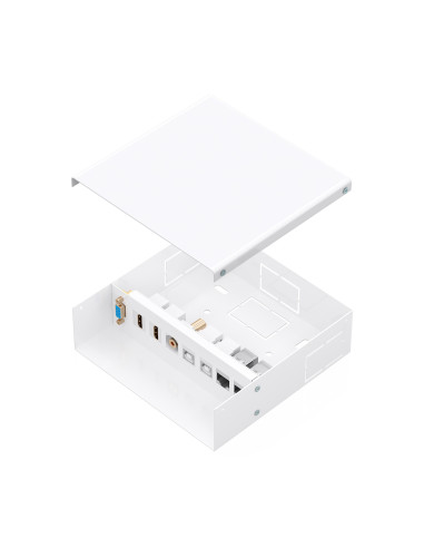AISENS Caja de Conexiones VGA+Jack 3.5+2xHDMI+2xUSB-B+2xRJ45 Cat.6A