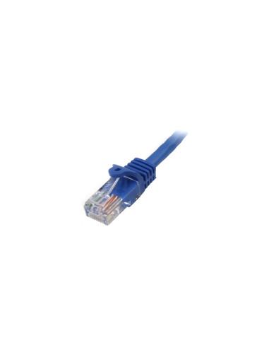 StarTech.com Cable de Red de 0,5m Azul Cat5e Ethernet RJ45 sin