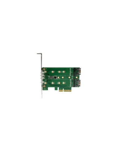 StarTech.com Tarjeta Adaptadora de 3 Puertos M.2 NGFF para SSD -