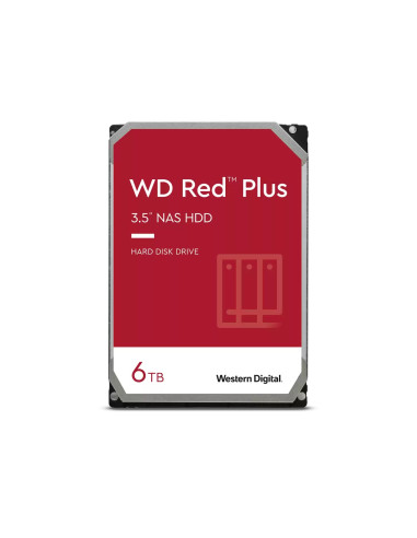 Western Digital Red Plus WD60EFPX disco duro interno 3.5" 6000 GB Serial ATA III