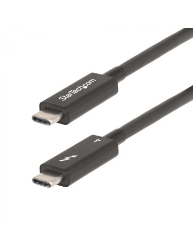 StarTech.com A40G2MB-TB4-CABLE cable Thunderbolt 2 m 40 Gbit/s Negro
