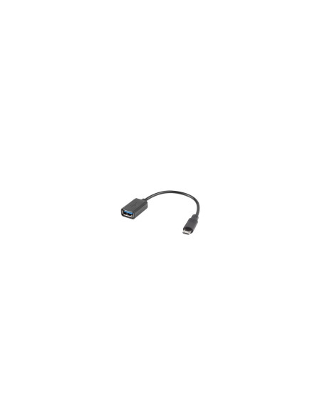 Lanberg AD-OTG-UM-01 cable USB USB 2.0 0,15 m Micro-USB A USB A Negro