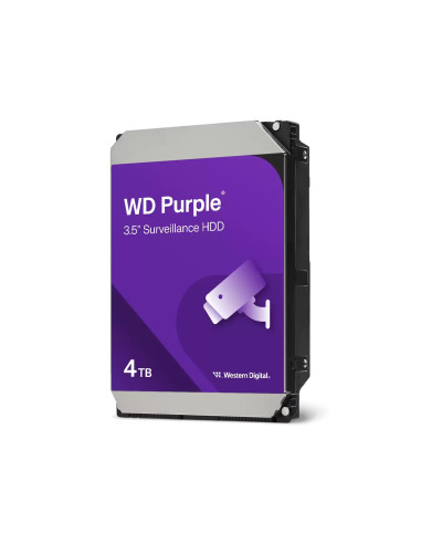 Western Digital Purple disco duro interno 4 TB 5400 RPM 128 MB 3.5" Serial ATA III