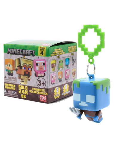 Llavero - Magicbox Minecraft™ Backpack Hanger S4, Caja sorpresa