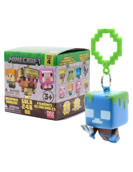 Llavero - Magicbox Minecraft™ Backpack Hanger S4, Caja sorpresa