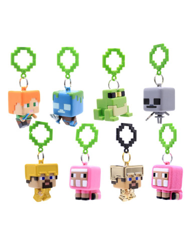 Llavero - Magicbox Minecraft™ Backpack Hanger S4, Caja sorpresa