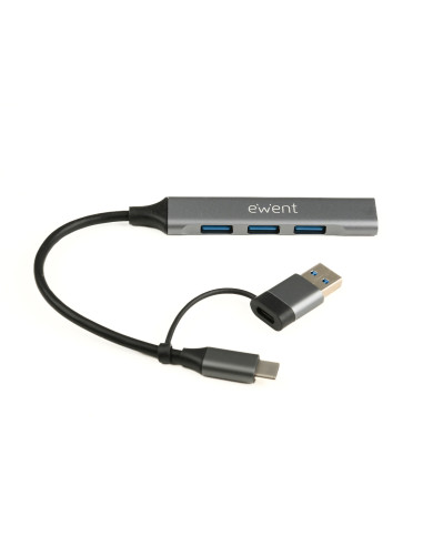 Ewent EW1154 hub de interfaz USB 3.2 Gen 1 (3.1 Gen 1) Type-A +