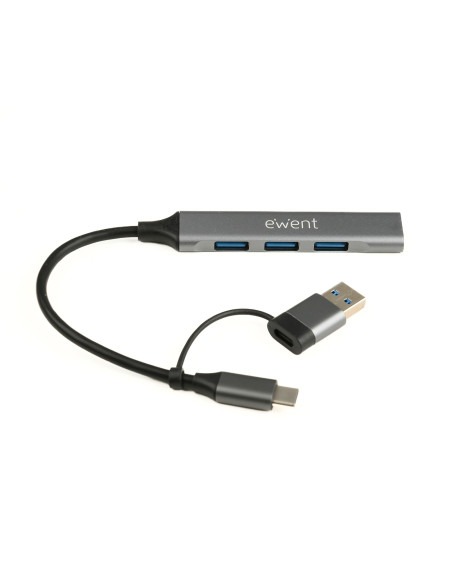 Ewent EW1154 hub de interfaz USB 3.2 Gen 1 (3.1 Gen 1) Type-A +