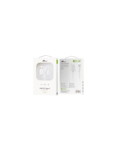 Home Serie Enjoy YCB-01-CW cable USB 1m 2.0 USB A USB C Blanco