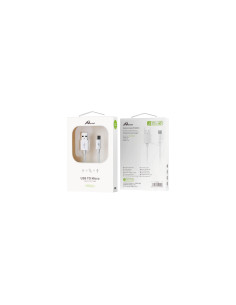 Home Serie Enjoy YCB-01-MW cable USB 1m 2.0 USB A Micro-USB A Blanco 2