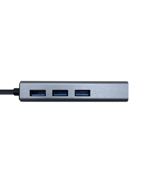 AISENS Conversor USB 3.0 a ethernet gigabit 10/100/1000 Mbps + Hub 3