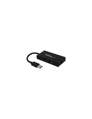 StarTech.com Hub USB 3.0 de Aluminio con Cable - 5Gbps - Concentrador