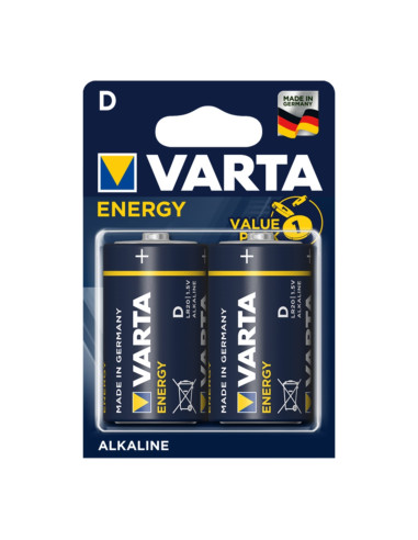 Varta blister 2 pilas alcalinas energy R20 D