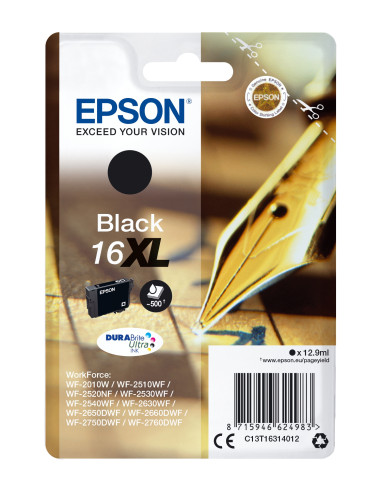 Epson Pen and crossword Singlepack Black 16XL DURABrite Ultra Ink