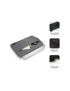 Funda subblim urban laptop sleeve para portatiles 15.6 gris SUB-LS-0PS0102 2