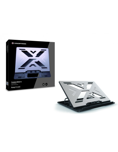 Conceptronic THANA ERGO S, Laptop Cooling Stand Soporte para