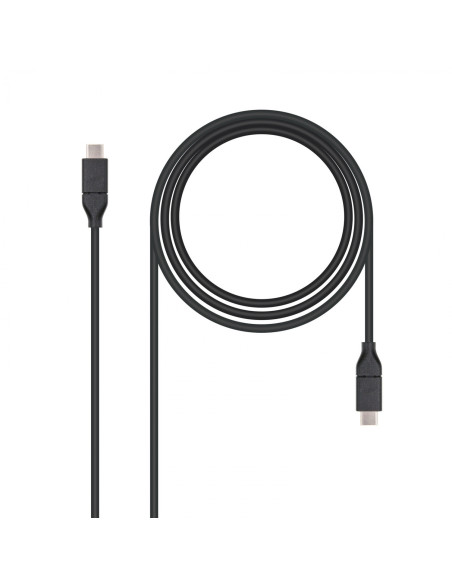 Nanocable USB 3.1, 1m cable USB USB 3.2 Gen 2 (3.1 Gen 2) USB C 10