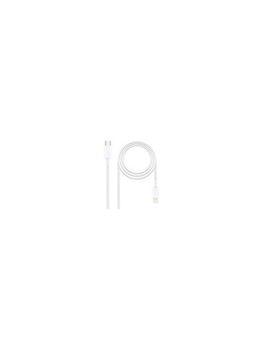 TooQ 10.10.0601 cable de conector Lightning 1 m Blanco