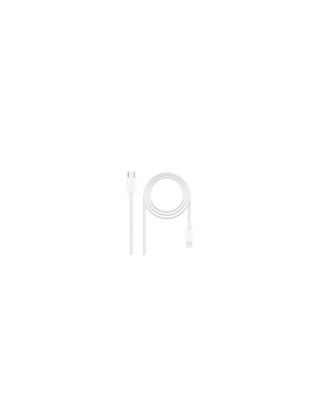 TooQ 10.10.0601 cable de conector Lightning 1 m Blanco