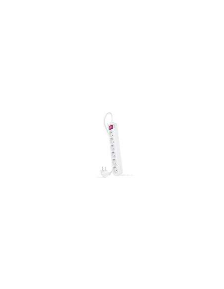 Nanocable Regleta de enchufes de 6 tomas con interruptor, 1.4 metros