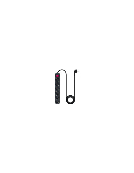 Nanocable Regleta de enchufes de 6 tomas con interruptor, 1.4 metros