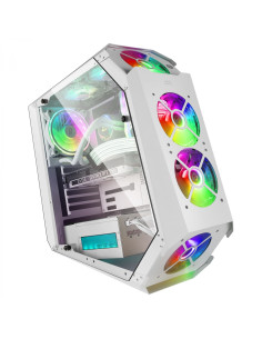 Mars Gaming MC51W, Caja PC Gaming ATX, Doble Cristal Templado, 5x 2