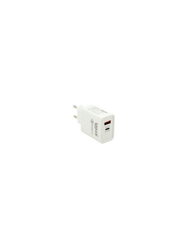 iggual Cargador doble USB QC3.0 + tipo C PD 20W