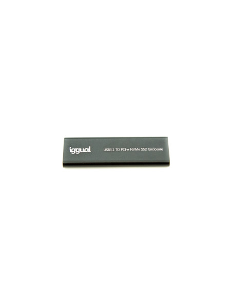 iggual Caja externa USB-C 3.1 SSD M.2 NVMe y SATA