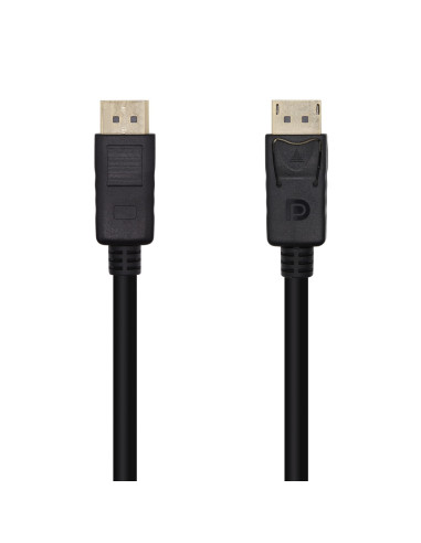 AISENS Cable DisplayPort V1.2 4K@60Hz, DP/M-DP/M, Negro, 1.0m