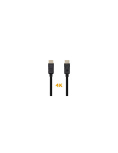 AISENS Cable DisplayPort V1.2 4K@60Hz, DP/M-DP/M, Negro, 1.0m 2