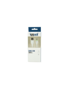 iggual cable USB-A/USB-C 100 cm blanco